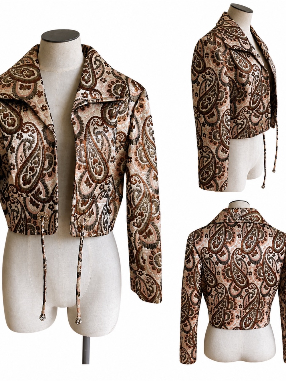 1960s KENT ORIGINALS JEWELED PAISLEY JACKET - Picture 7 of 7